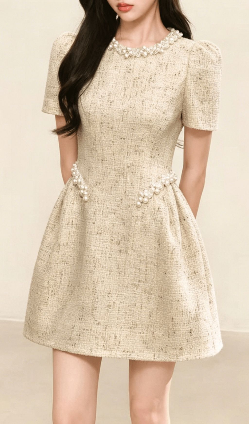 Fashionslee Women Kingslee Beaded Mini Dress