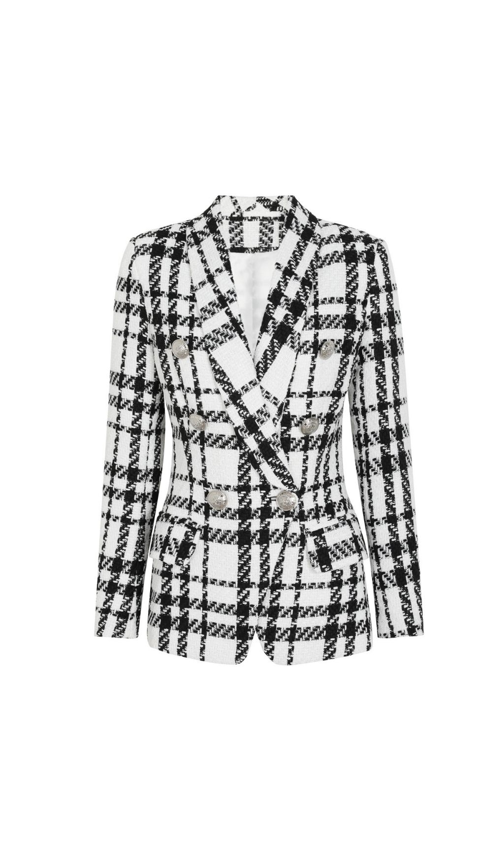 acdc380b4496c664fecef4f08b2d258b.jpg Fashionslee Women Kimothy Check Blazer