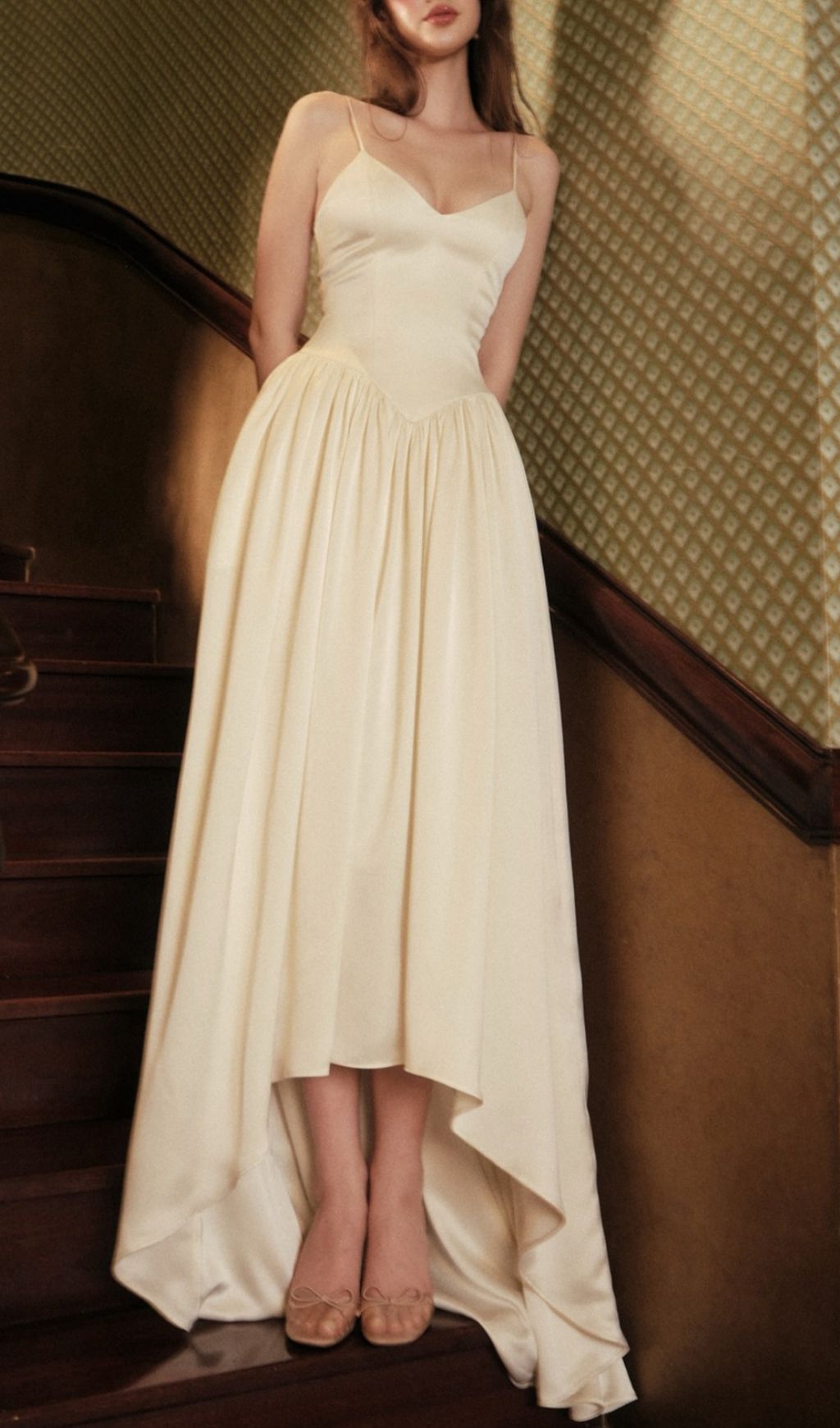 ad044cfffce30d06c20917157c56d201.jpg Fashionslee Women Korey Ivory Strappy Maxi Dress