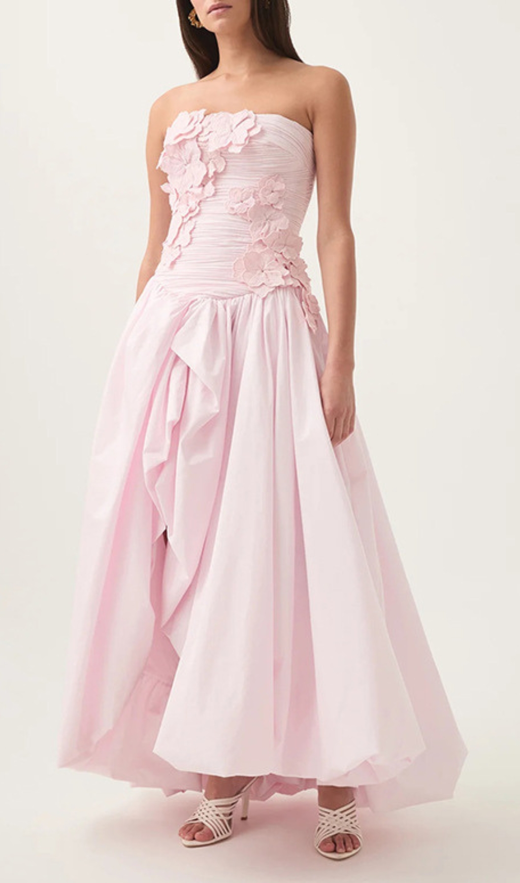 ad12ff11dc1c8f553fd8ebd82455ba4d.jpg Fashionslee Women Emiko Strapless Flower Maxi Dress