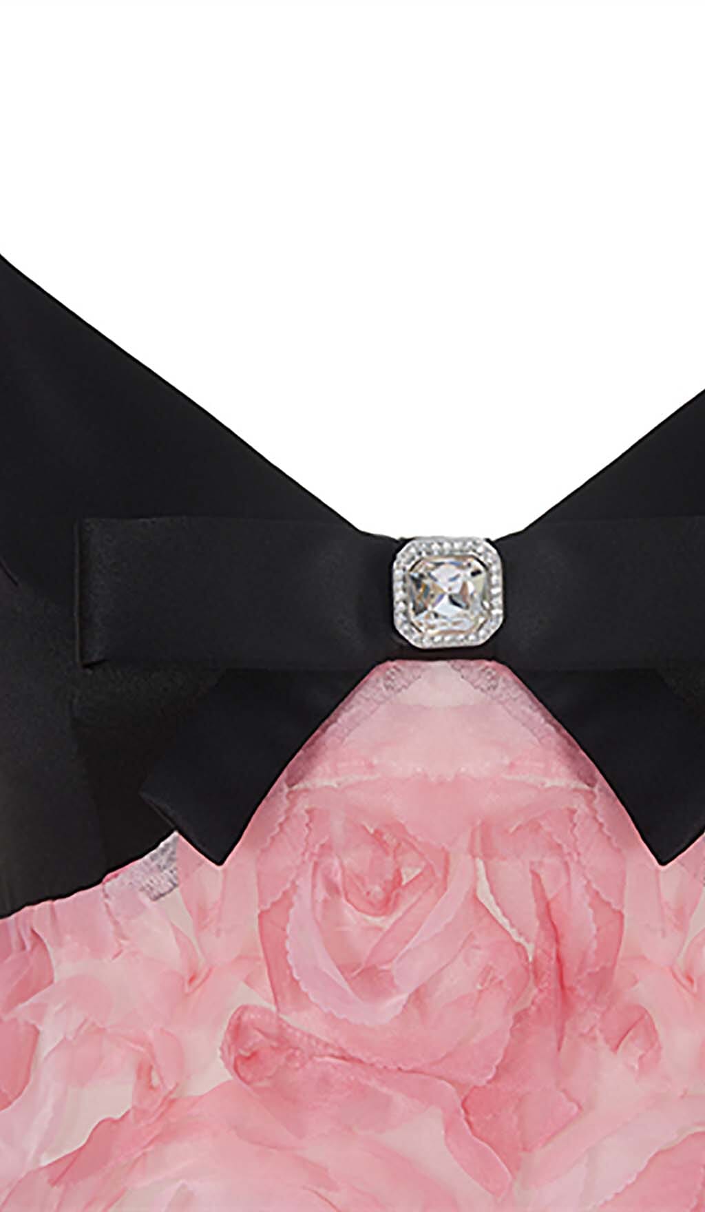 Fashionslee Women Rose Appliquéd Spaghetti Maxi Dress In Pink