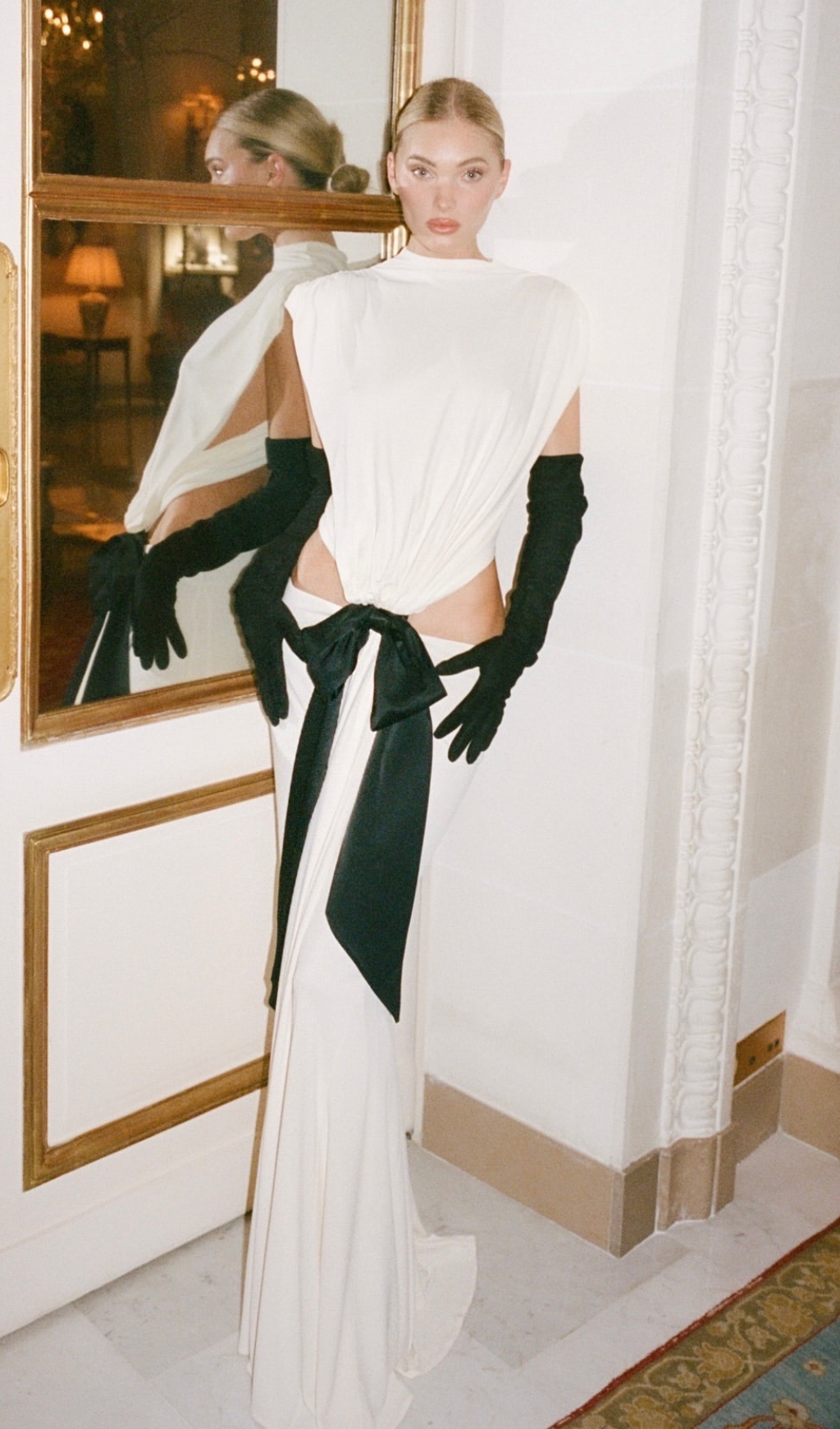 ae2d58849c1df0234c7c03e6f2c5afad.jpg Fashionslee Women Elisae White Bow Cutout Maxi Dress