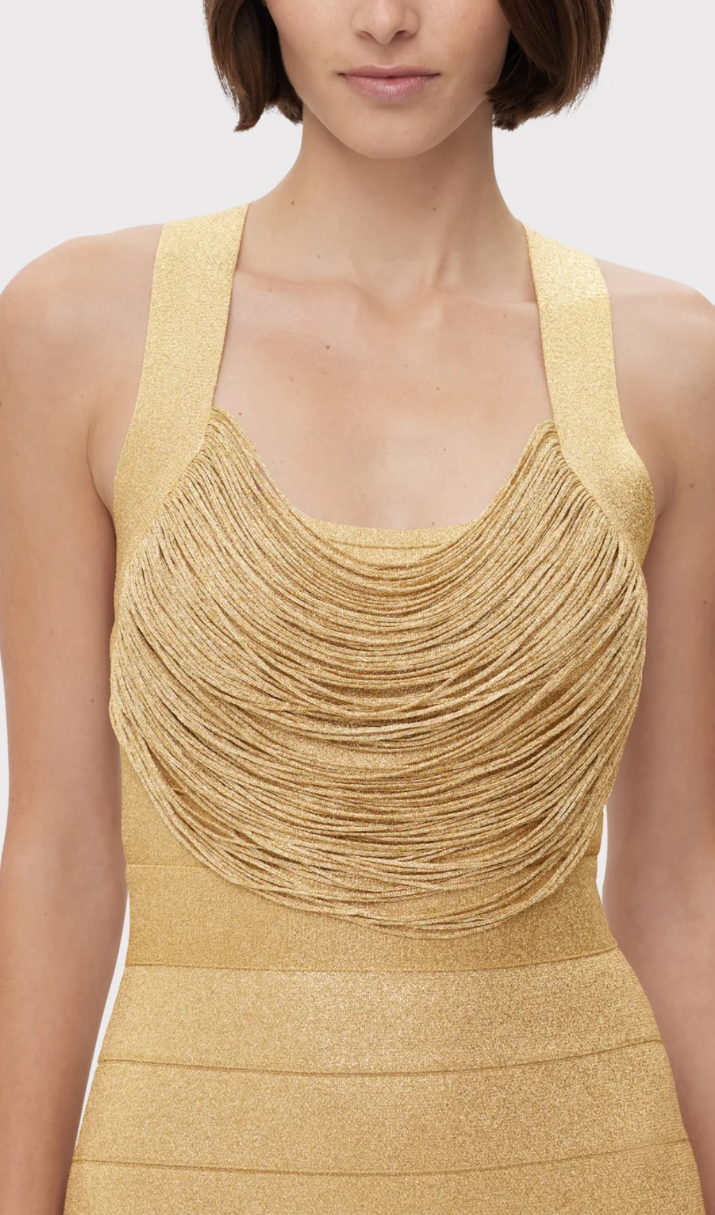 Fashionslee Women Asaf Knit Fringe Midi Dress