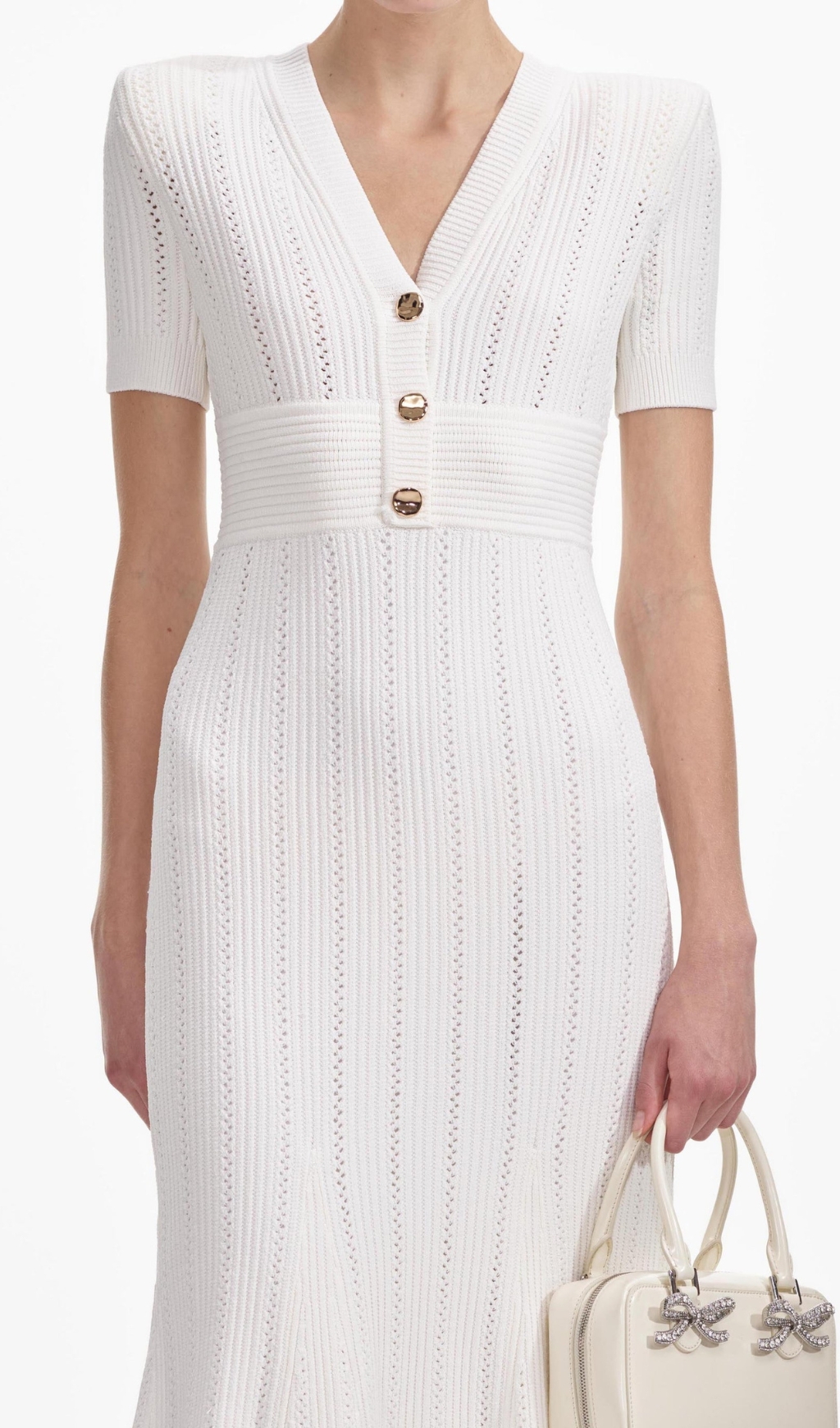 aeabadddd9f74d6c935933877c6907d3.jpg Fashionslee Women Cream Pointelle Knit Midi Dress