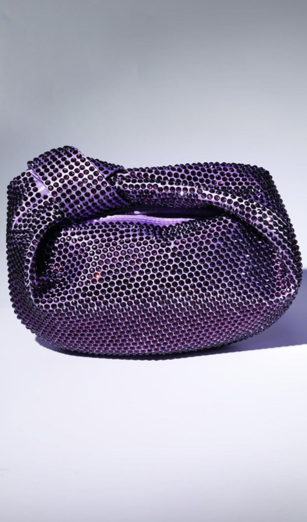 Fashionslee Women Embellished Tote Bag In Purple