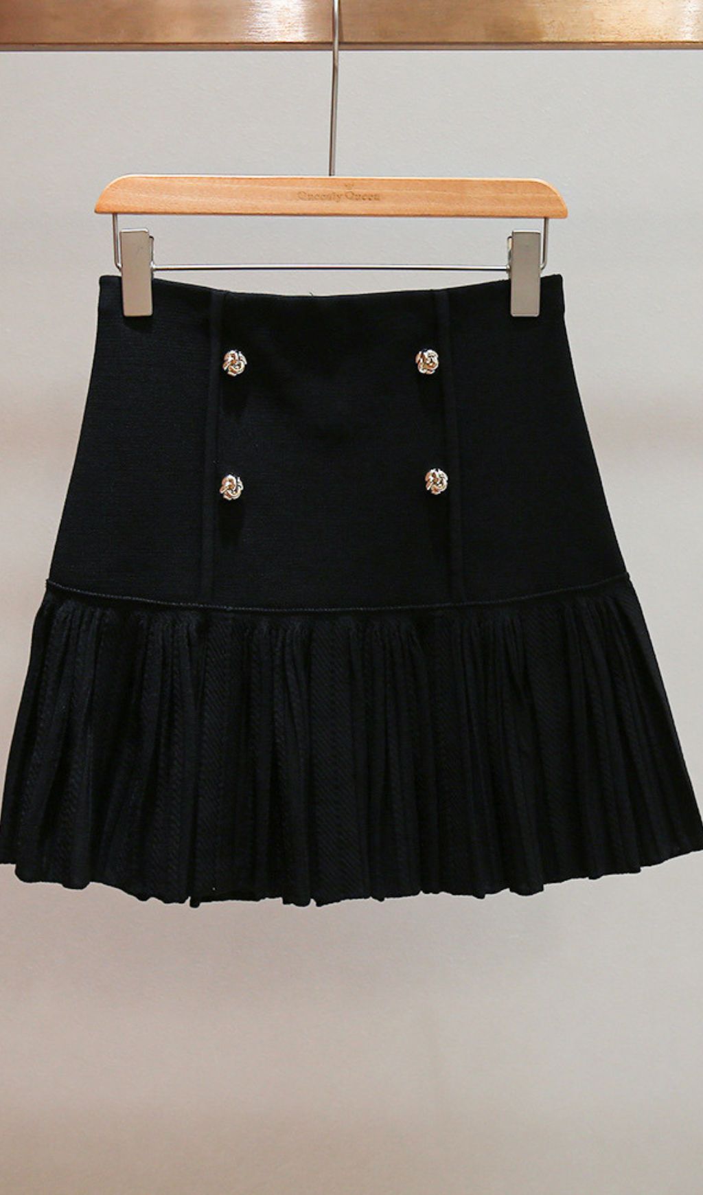 af04fcf6976f32635e02bf0fa5e6da4f.jpg Fashionslee Women Double Breasted Ruffle Mini Skirt