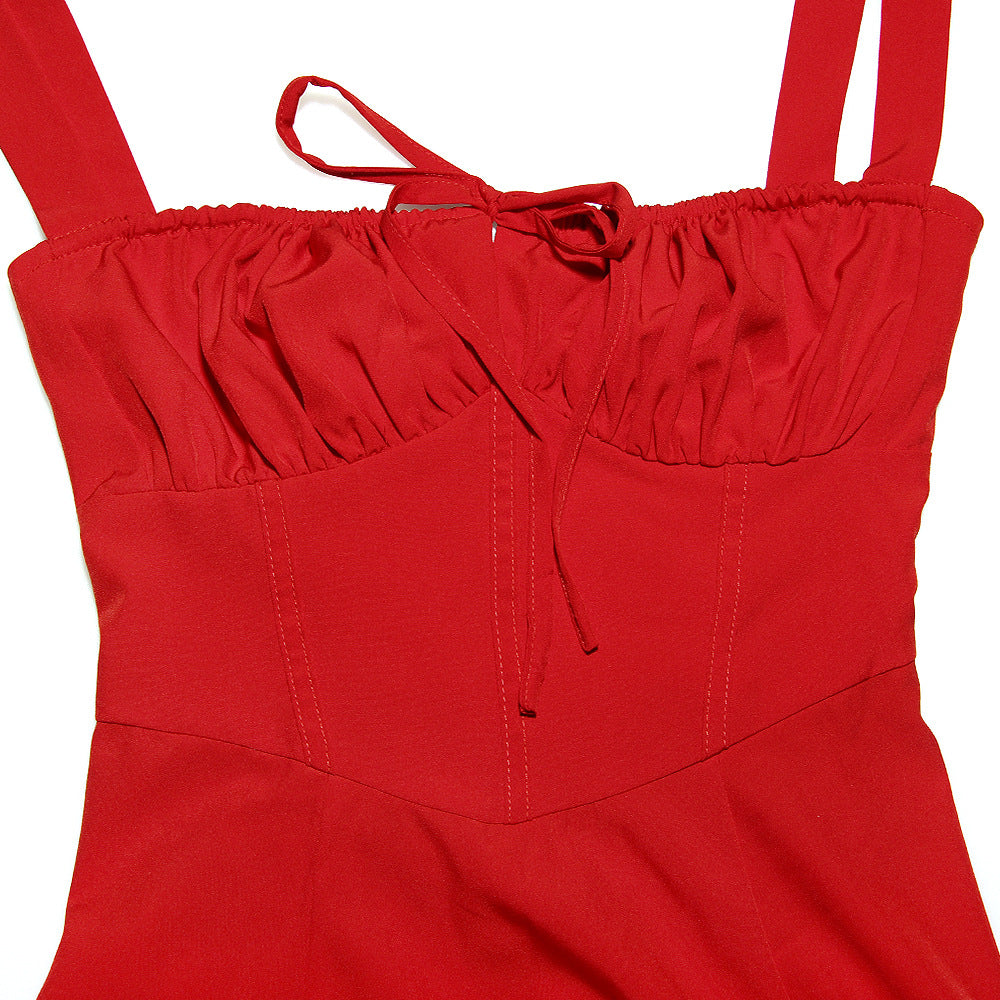 b05190dff548fd24ec5ad9548a7b2aab.jpeg Fashionslee Women Red Rose Bustier Sundress