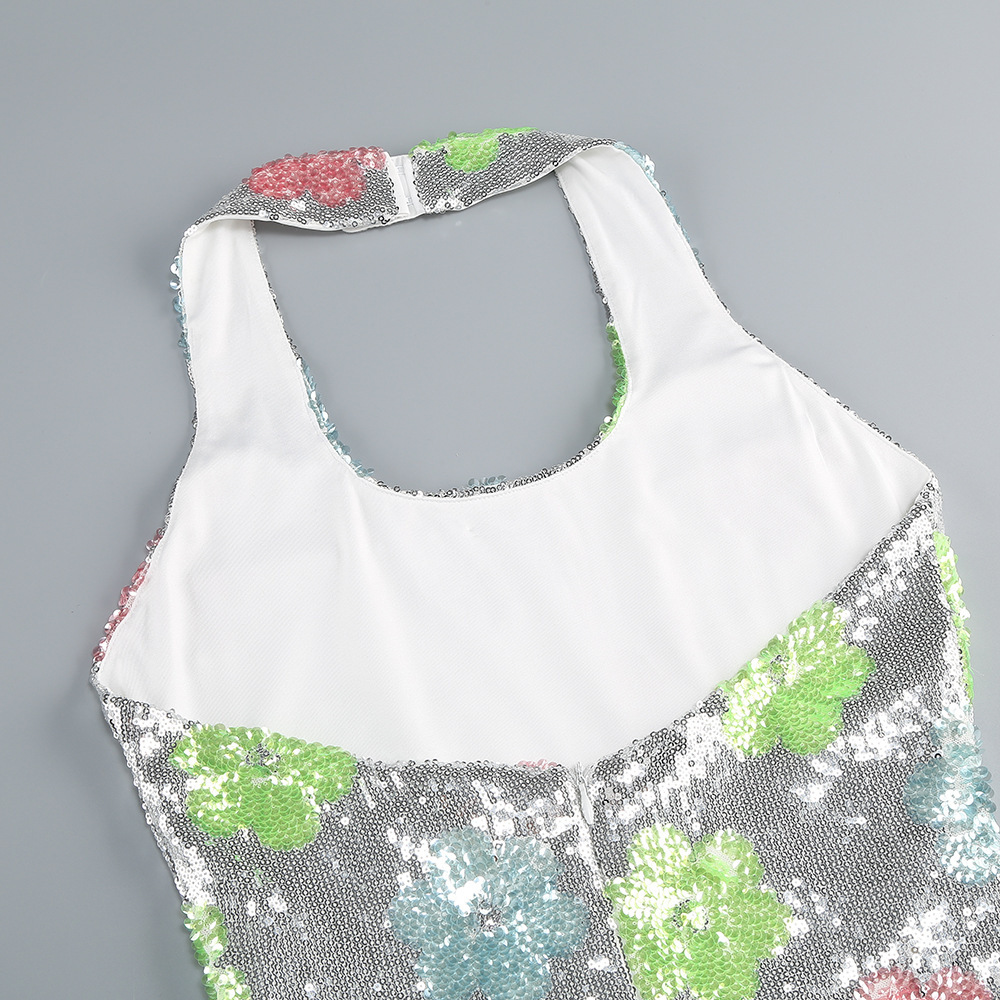b088e2bb9499bf90e2a193ac3d212b12.jpg Fashionslee Women Dosia Halter Flower Sequin Backless Mini Dress