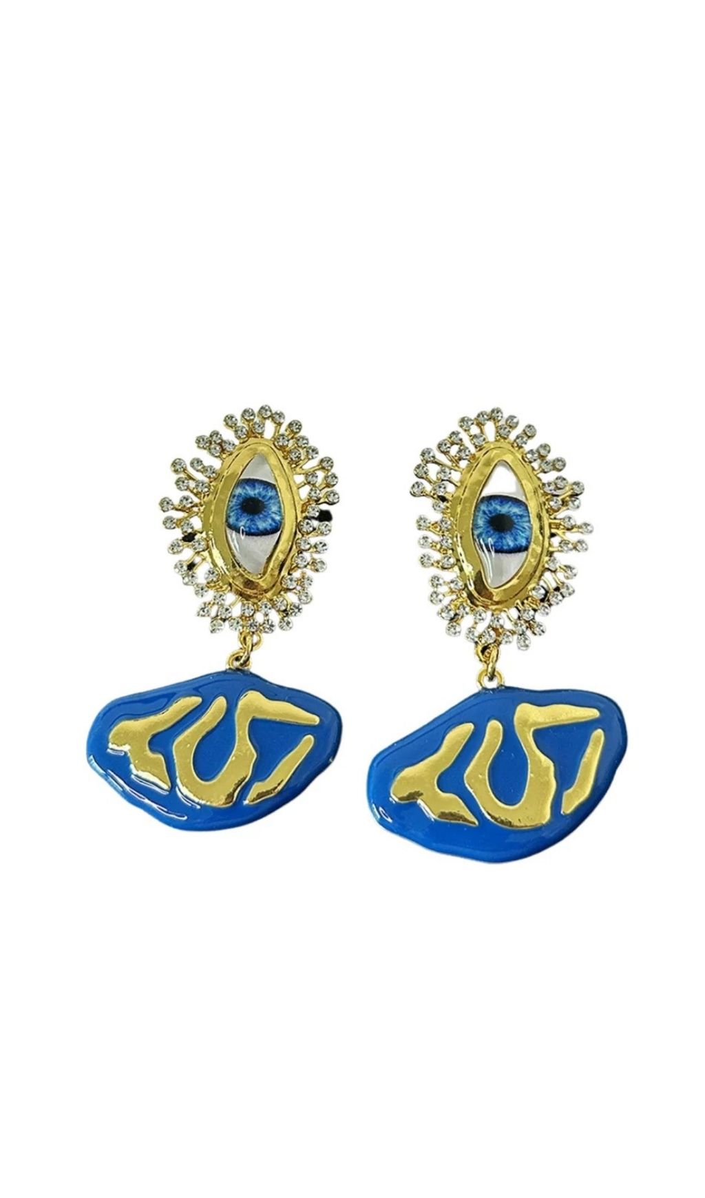 b08d24fff1c2eea12fc1b225cbd36af2.jpg Fashionslee Women Chimene Rhinestone Eye Earrings