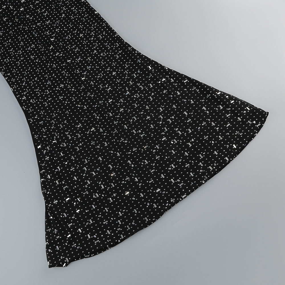 b0a685e2b7c8dd92271e2d0e9ae68fe5.jpg Fashionslee Women Butrus Black Crystal Long Sleeve Maxi Dress