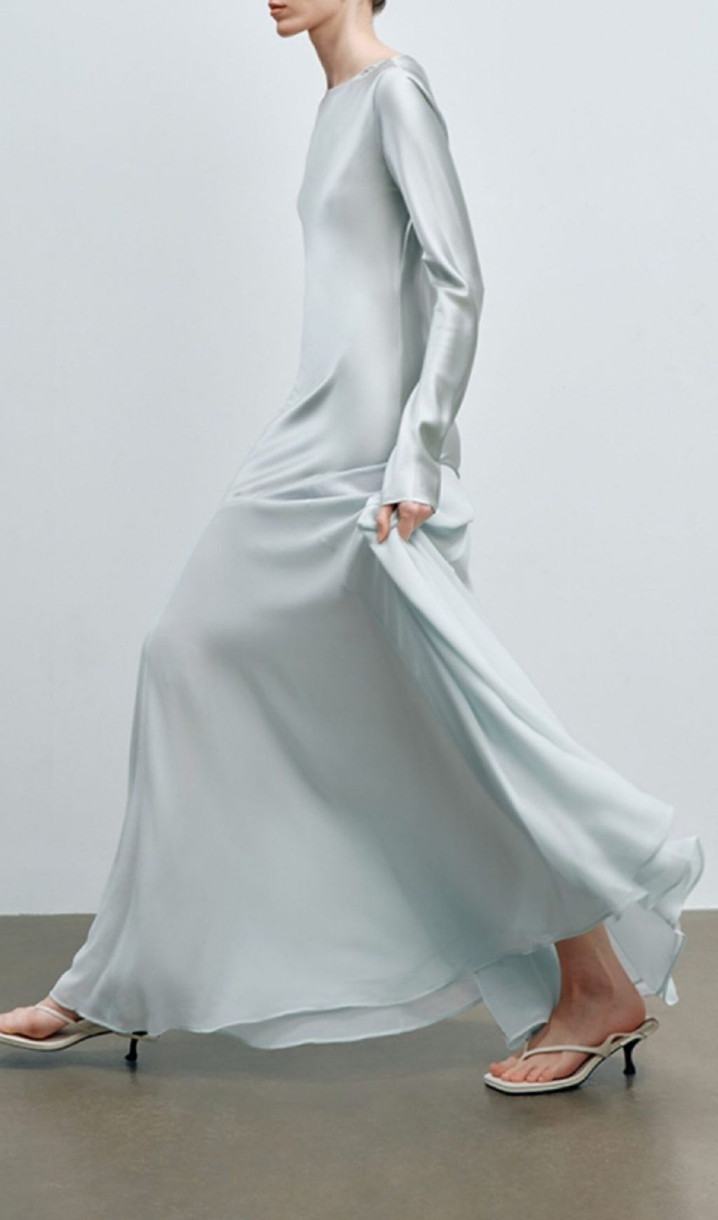 Fashionslee Women Khaza Long Sleeve Mesh Maxi Dress