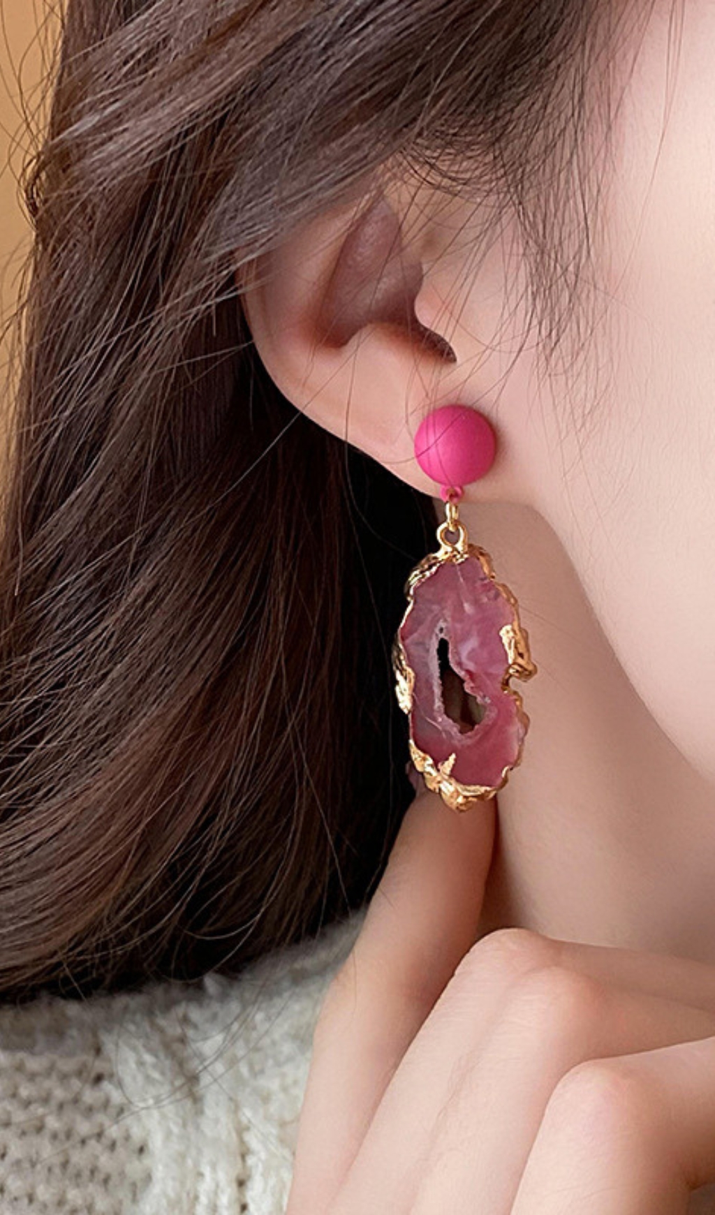 b16d8893be1c3a38e4d2f75cb2c8083f.jpg Fashionslee Women Dorothy Pink Earrings