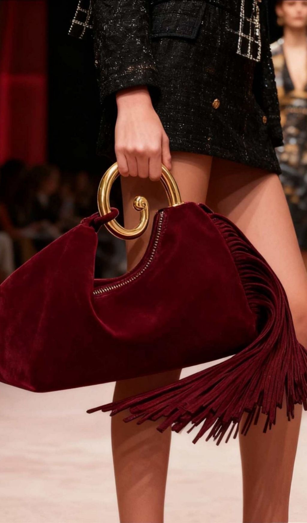Fashionslee Women Torynex Clouds Fringe Bag