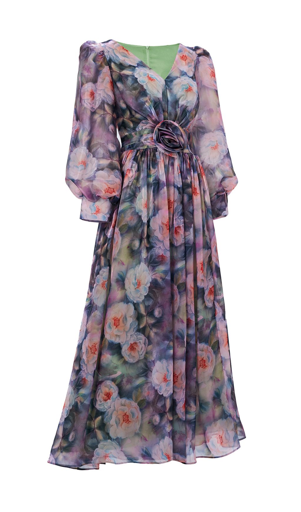 b19c2ad272d2e91294acb785bbbca7ef.jpg Fashionslee Women Feray Floral Printed Long Sleeve Maxi Dress
