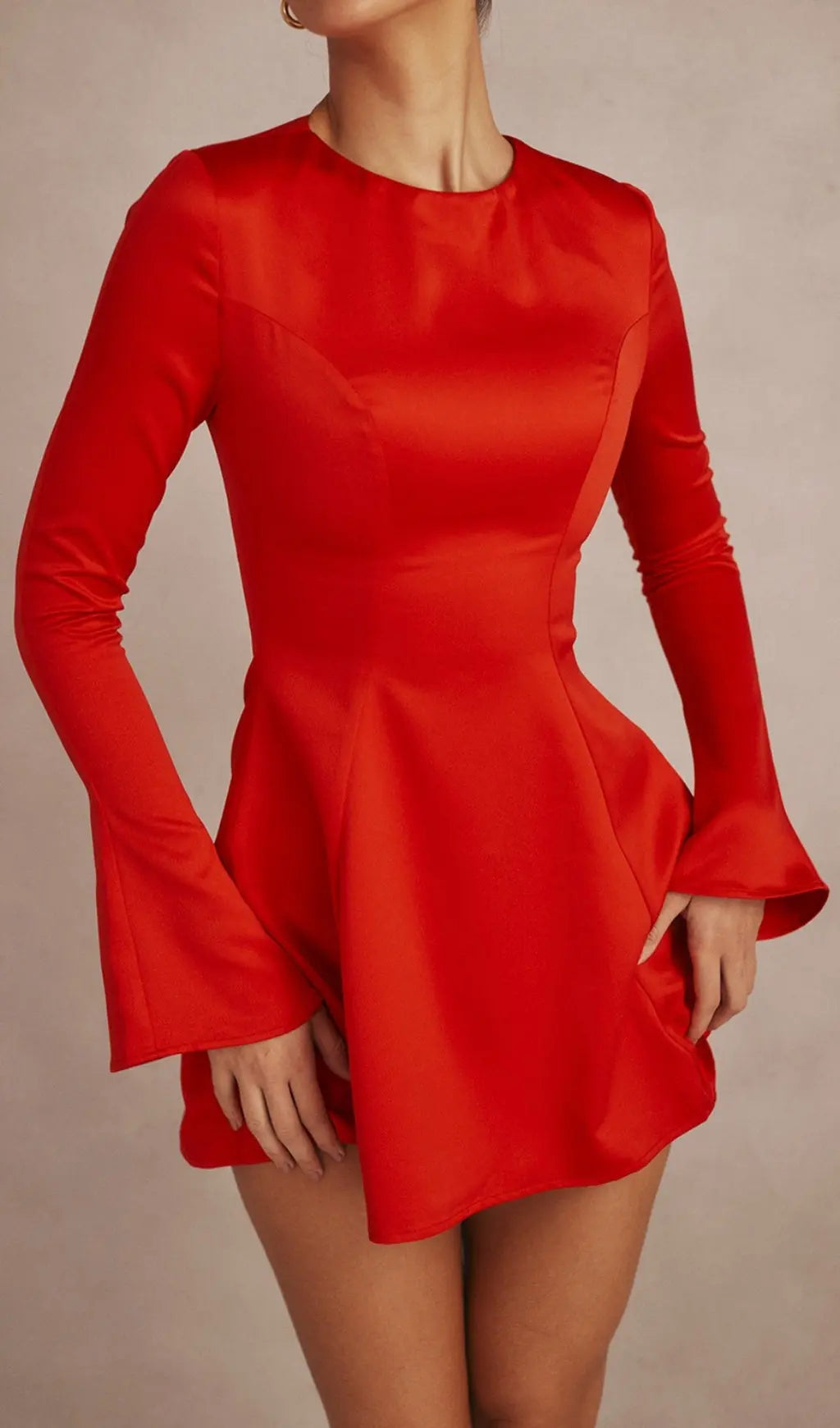 b19faf58e8d128d0028930cef9866d4b.jpeg Fashionslee Women Red Satin Mini Dress