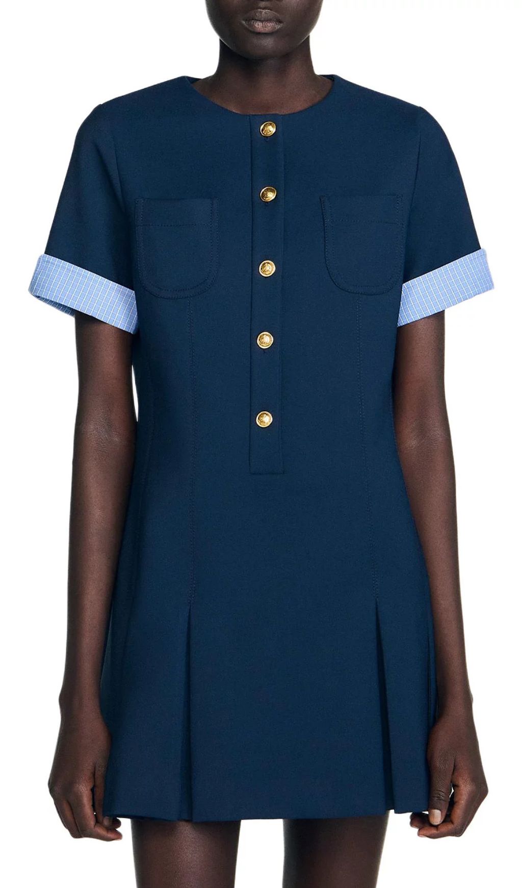 b1b8def60fef01e43064727e86d2eedf.jpg Fashionslee Women Short Pleated Dress