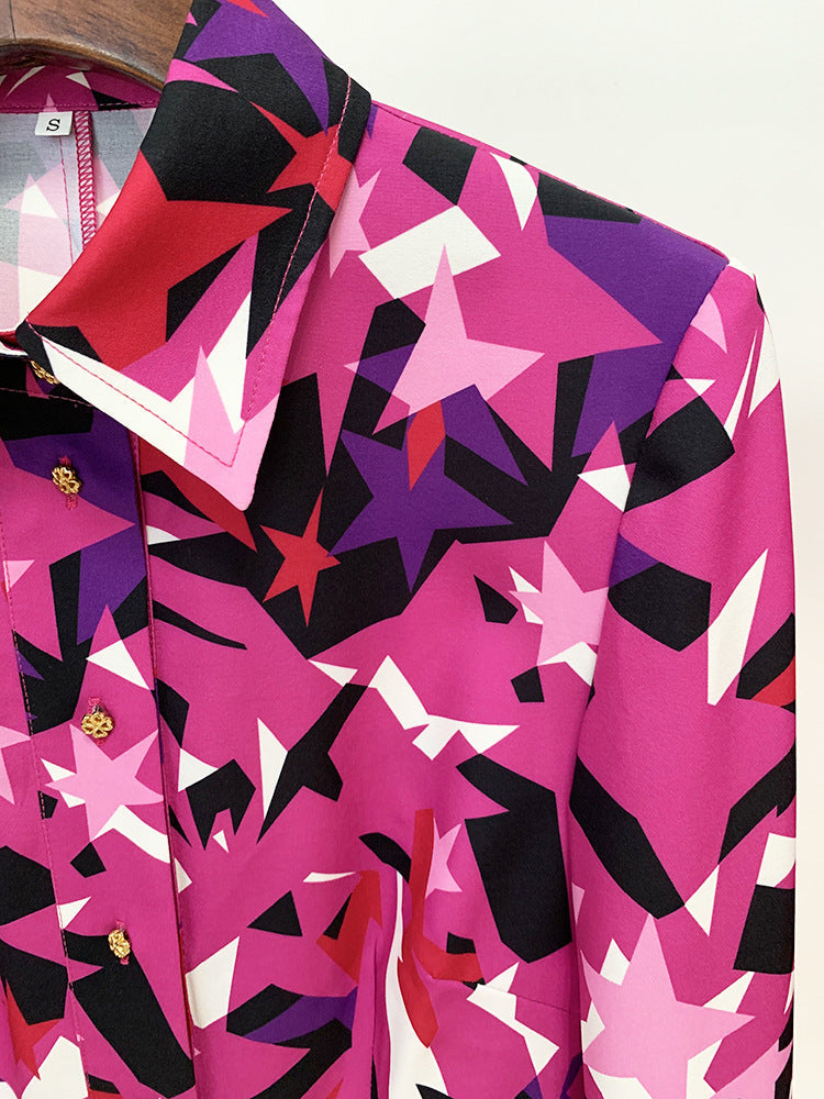 b1fcd301b81d178c778457b25695b70f.jpeg Fashionslee Women Star-Print Long Sleeve Shirt