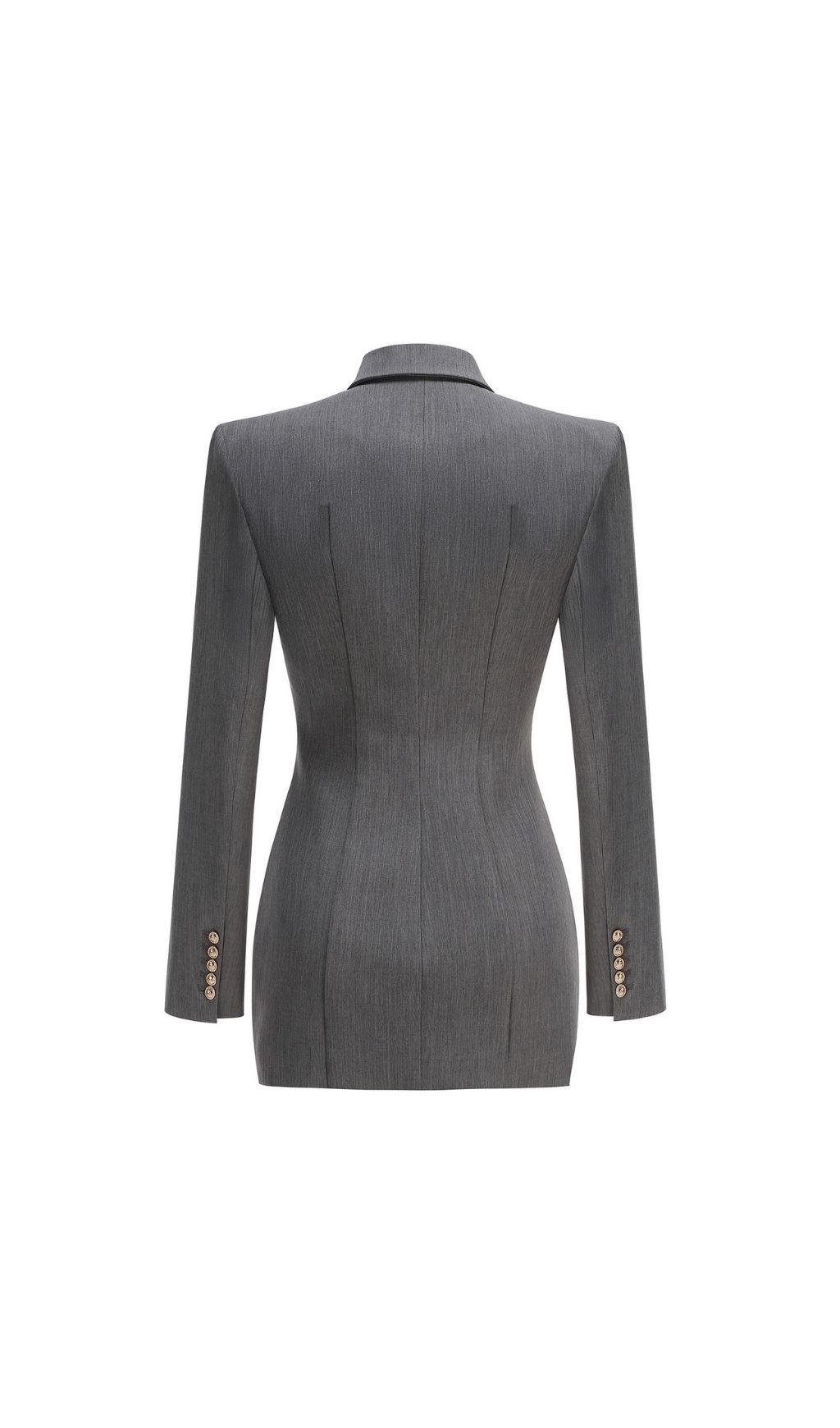 GREY RUCHED BLAZER: TRENDING OFFICE MUST-HAVE - OWNCI GREY RUCHED BLAZER: TRENDING OFFICE MUST-HAVE - OWNCI