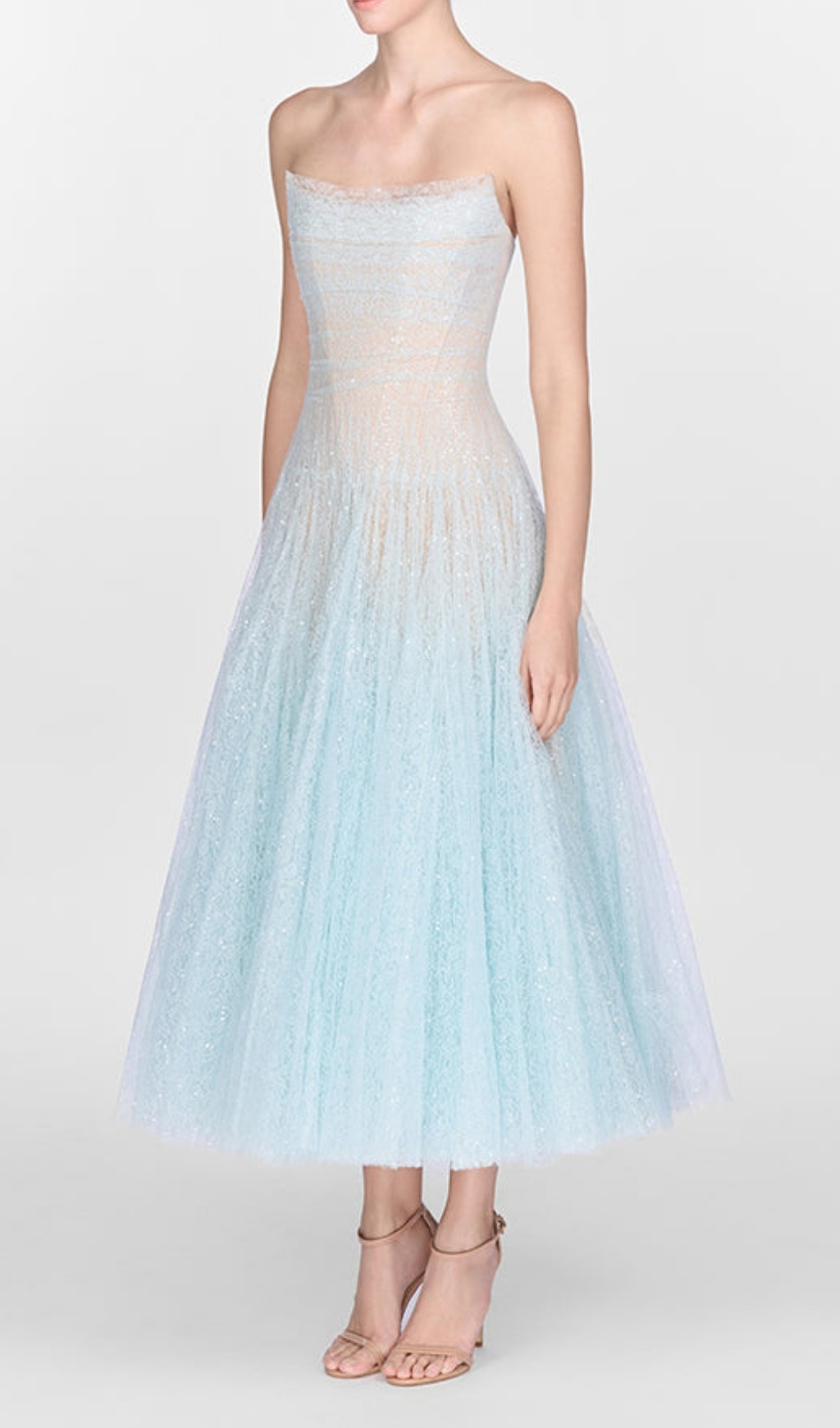 VIRAL BLUE LACE MIDI DRESS - OWNCI VIRAL BLUE LACE MIDI DRESS - OWNCI