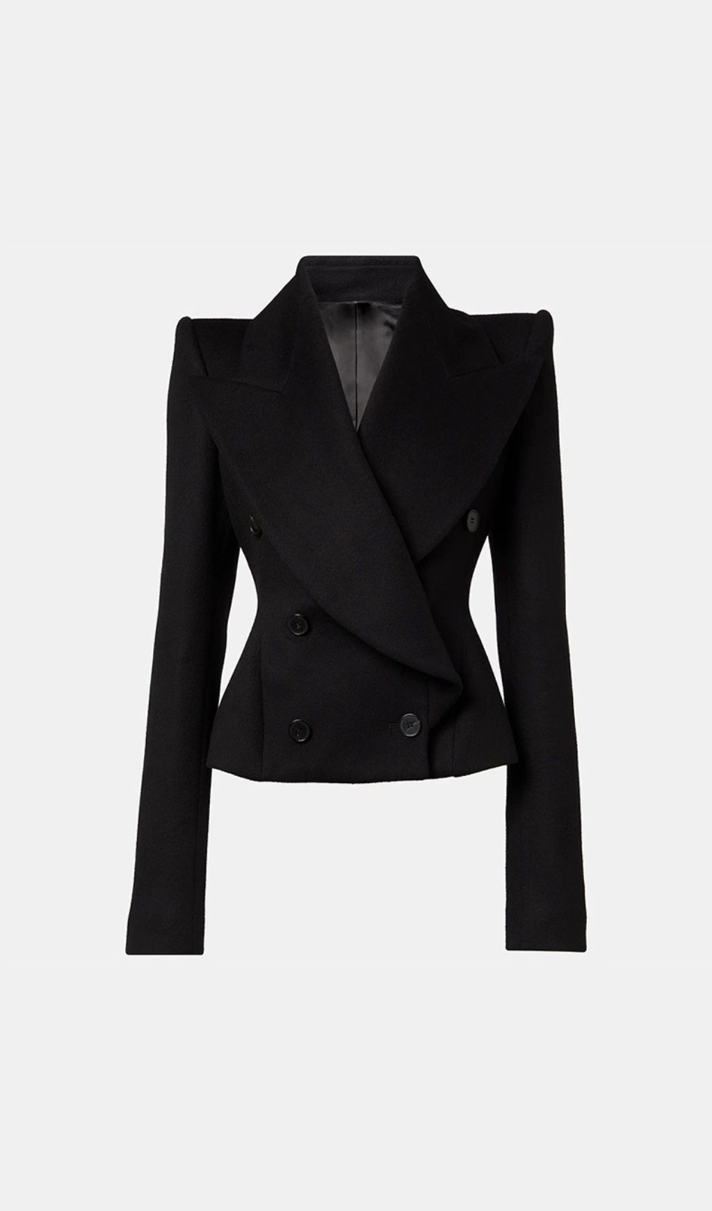 b2d240ad7cde12e33f5cc2ac6405dde7.jpg Fashionslee Women Halima Black Double-Breasted Jacket