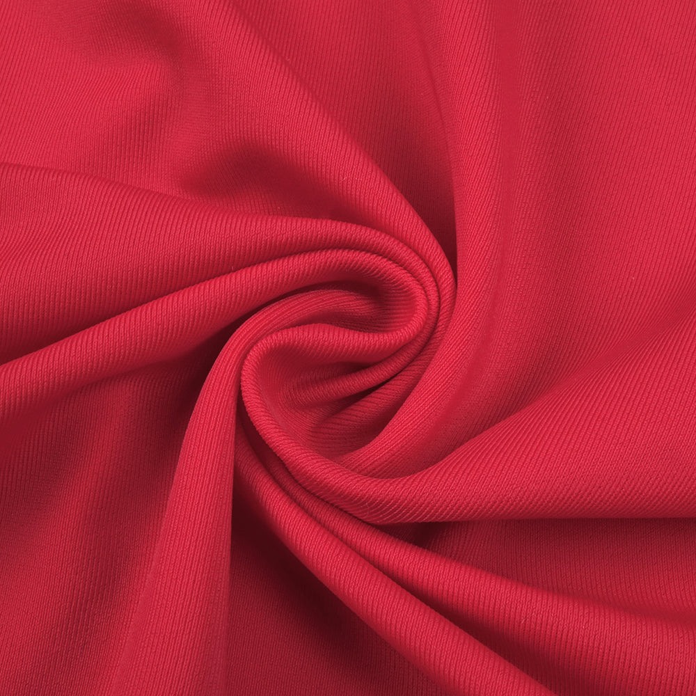 b2d601efdc8111d70a3819efa983d4d6.jpeg Fashionslee Women Red V-Neck Long-Sleeve Split Dress