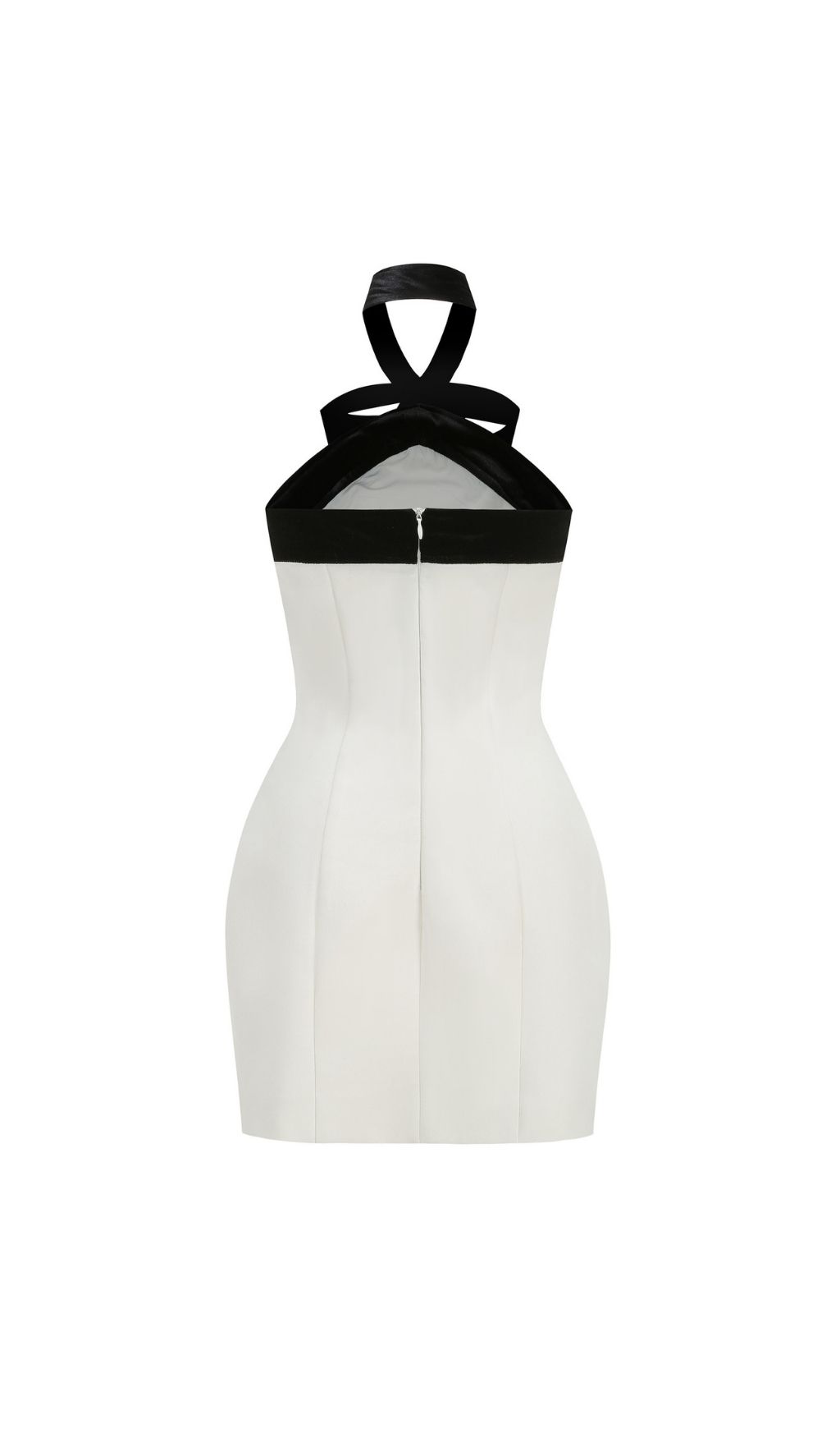 b2f9c308041bd56fb4cc64d9be6e5d6e.jpg Fashionslee Women Fortunata Halter Neck Velvet Bow Mini Dress