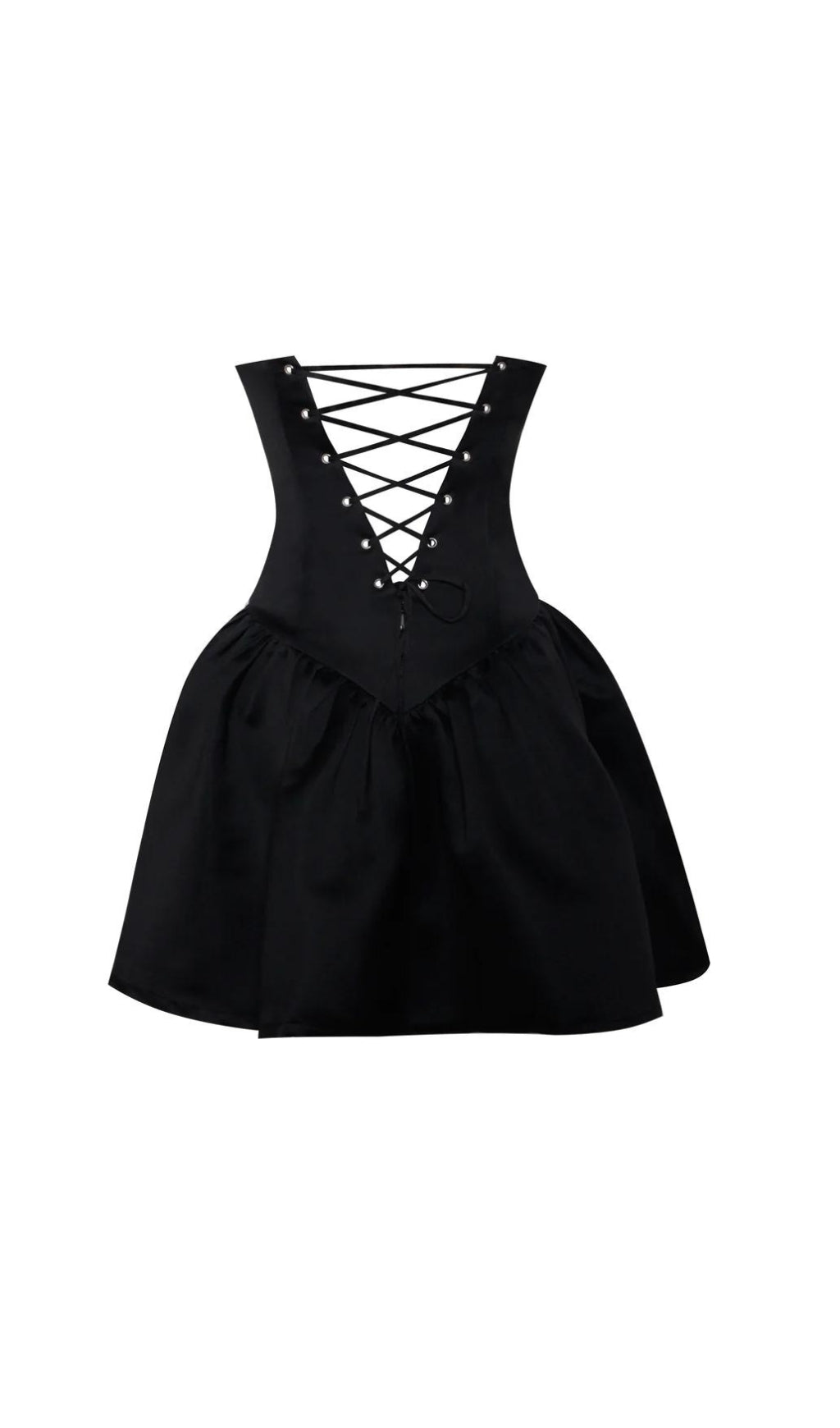 b332ab7a36d901ea9bd6057b774853f3.jpeg Fashionslee Women Alberta Satin Crystal A-Line Mini Dress