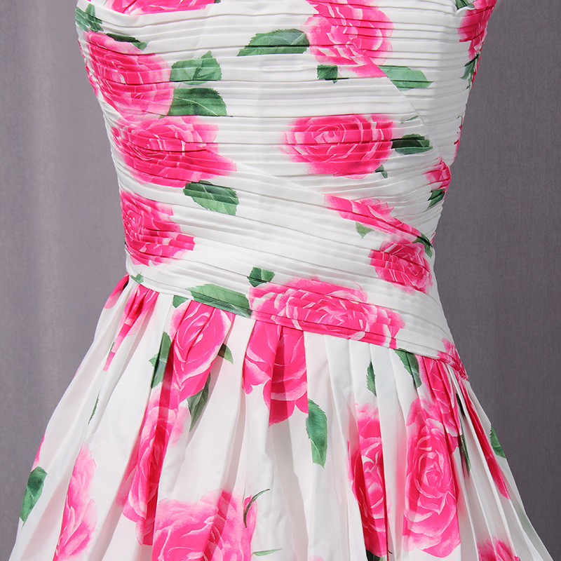 b35af8c13dd6abaf65d3665dba875846.jpg Fashionslee Women Heloise Strapless Flower Mini Dress