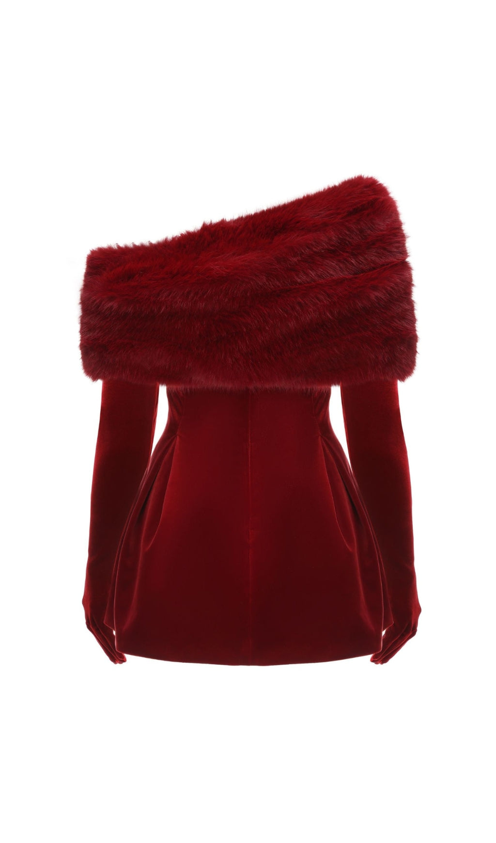 b42b14a3298d7fb51545066f555880dc.jpeg Fashionslee Women Ainhoa Red Velvet Mini Dress