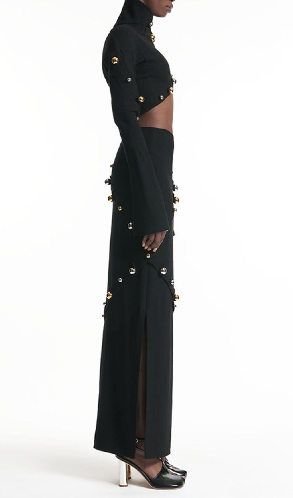 b42c1e5b52e6d48f435f654579495128.jpg Fashionslee Women Ilario Black Long Sleeve Two-Piece Set