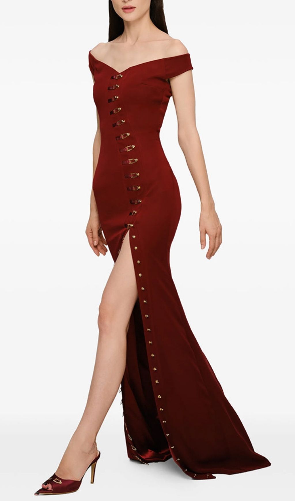 b42e8ca668ff4a1f399cbbfda40a8b01.jpg Fashionslee Women Kylen Off-Shoulder Metal Buckle Maxi Dress