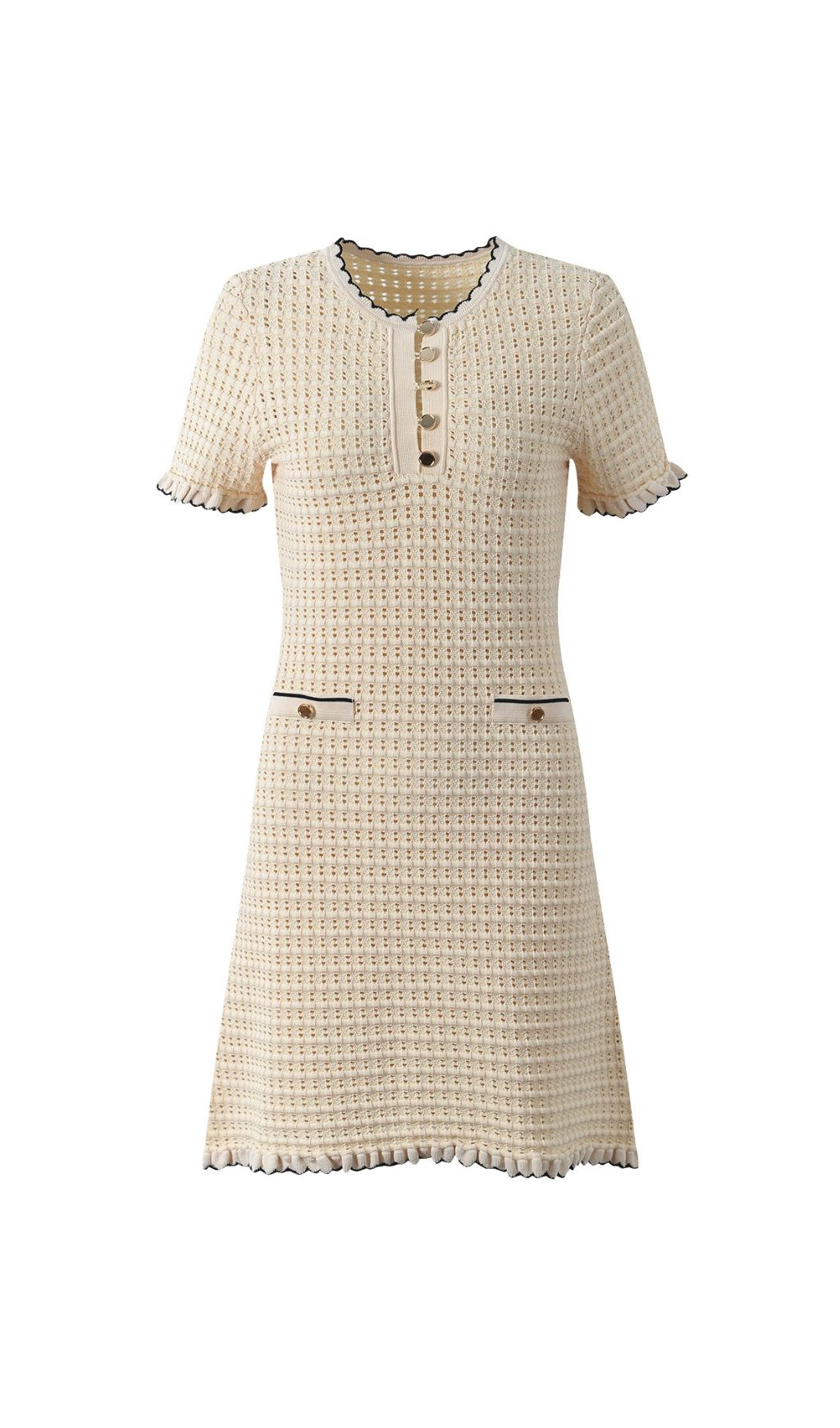 VANILLA AESTHETIC KNIT MINI DRESS - OWNCI
