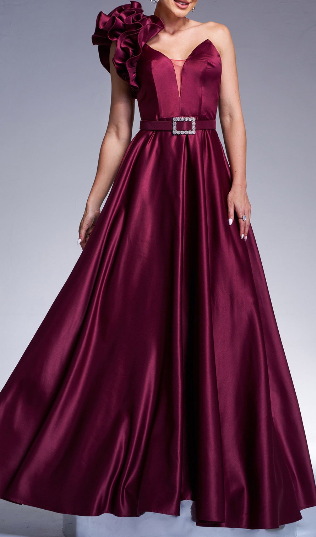 Fashionslee Women Coskun One-Shoulder Maxi Dress