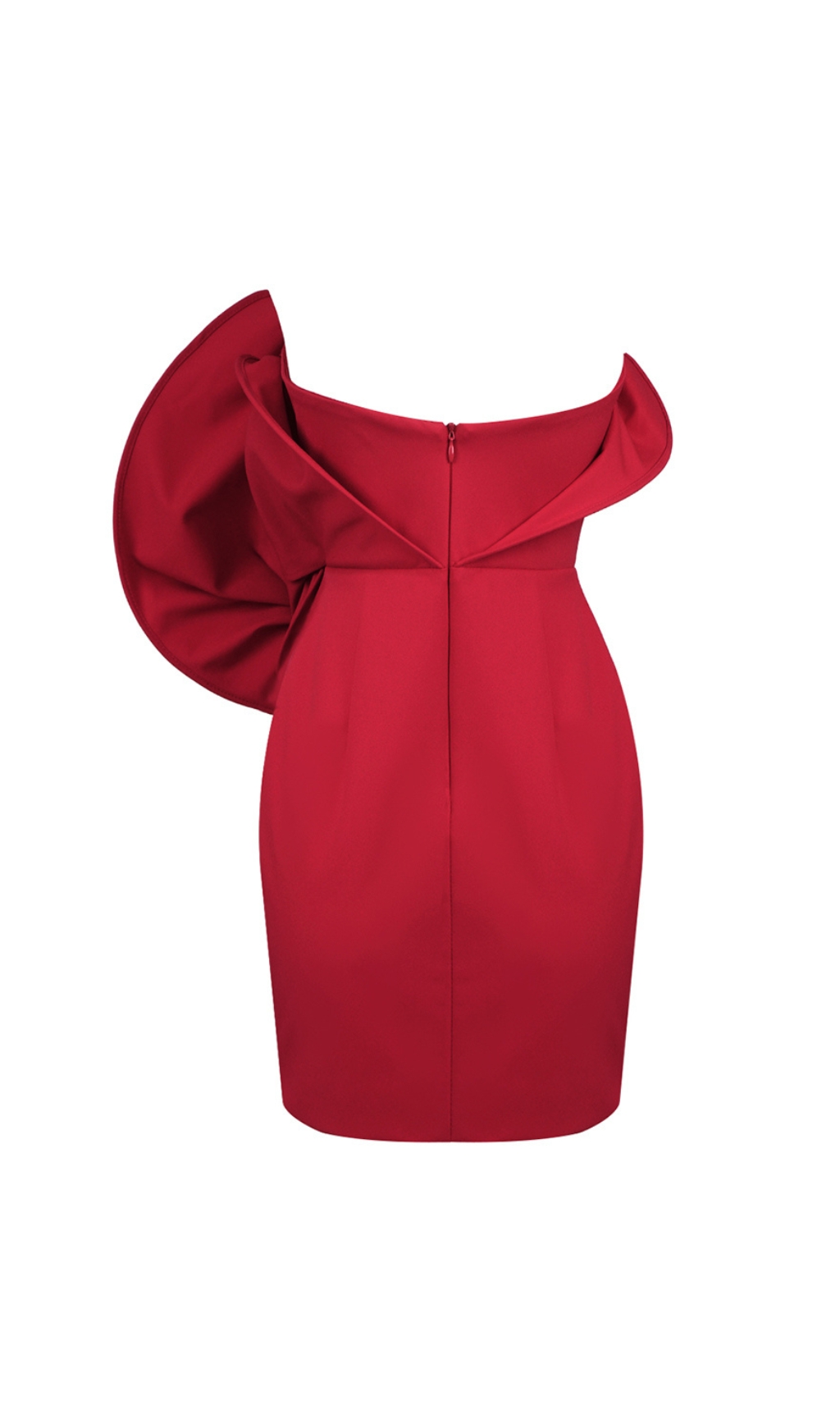 b55fff899da772d63d6dbf142cd881d6.jpg Fashionslee Women Cascada Red Strapless Flower Mini Dress