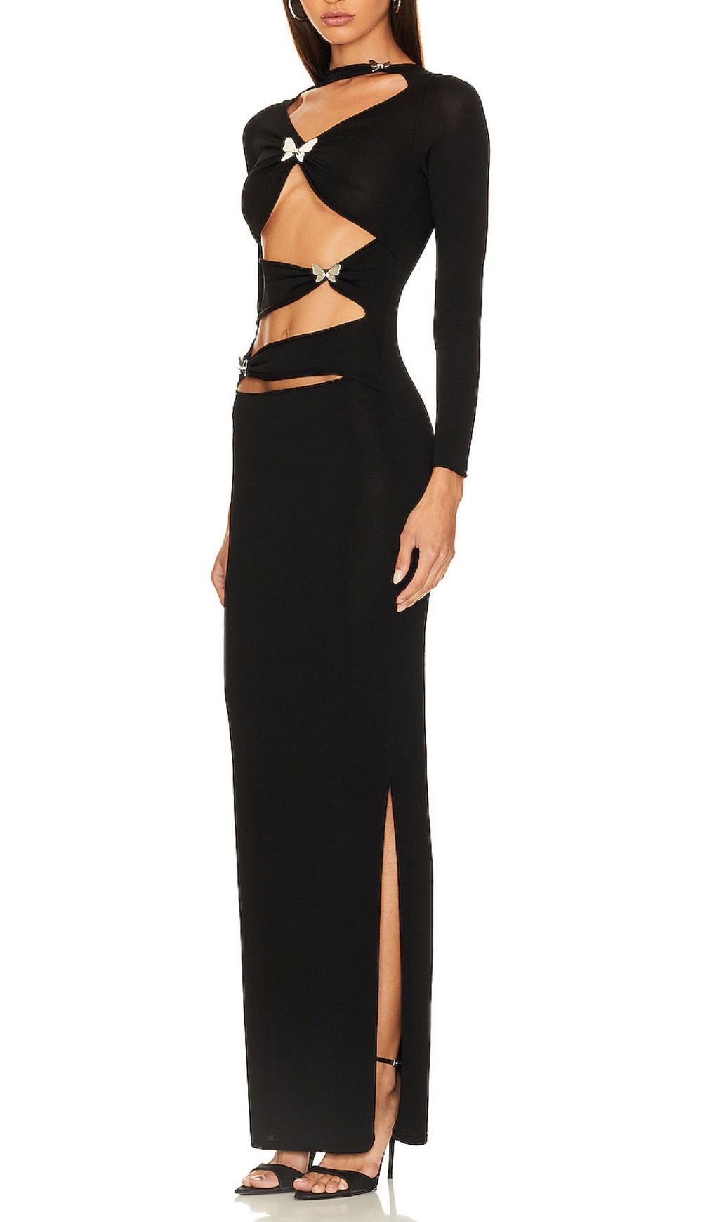 b56de272aca40ed8f3be4cfa64bac11b.jpeg Fashionslee Women Aliona Butterfly Cutout Maxi Dress