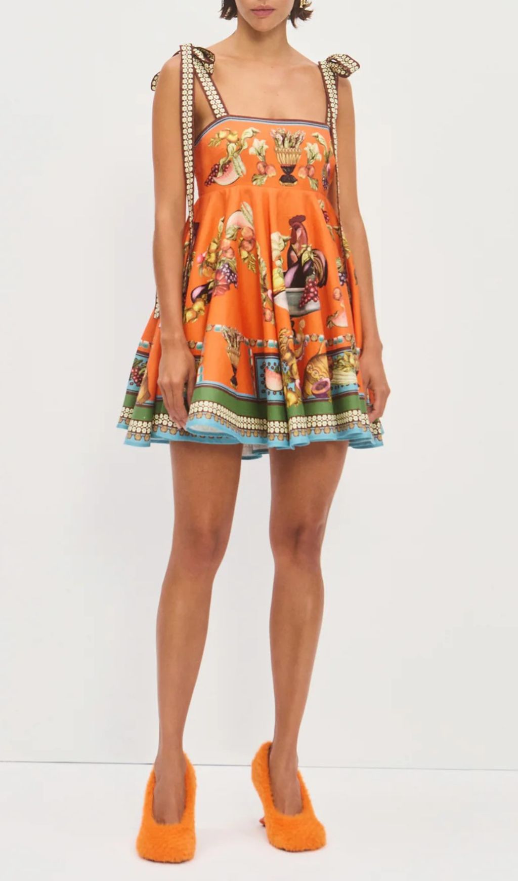 Fashionslee Women Ilya Strappy Printed Mini Dress