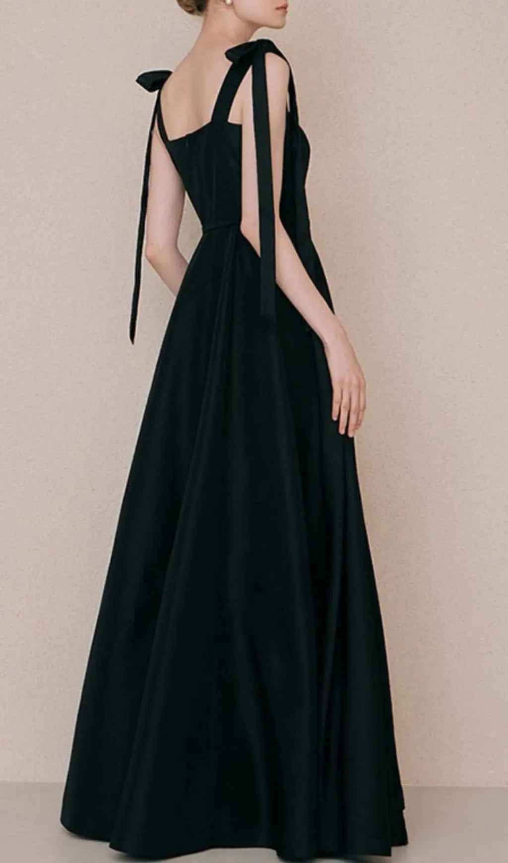 Fashionslee Women Tie Suspender Dress In Black