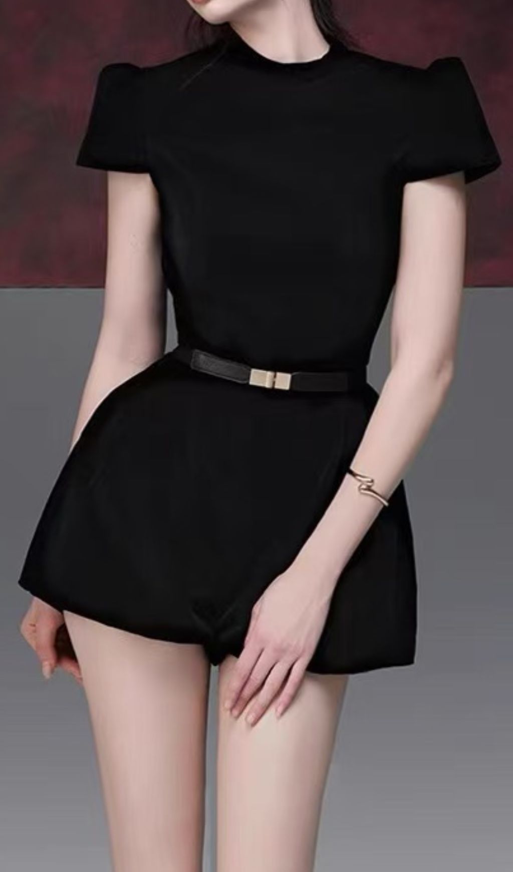Fashionslee Women Firenze Black Romper