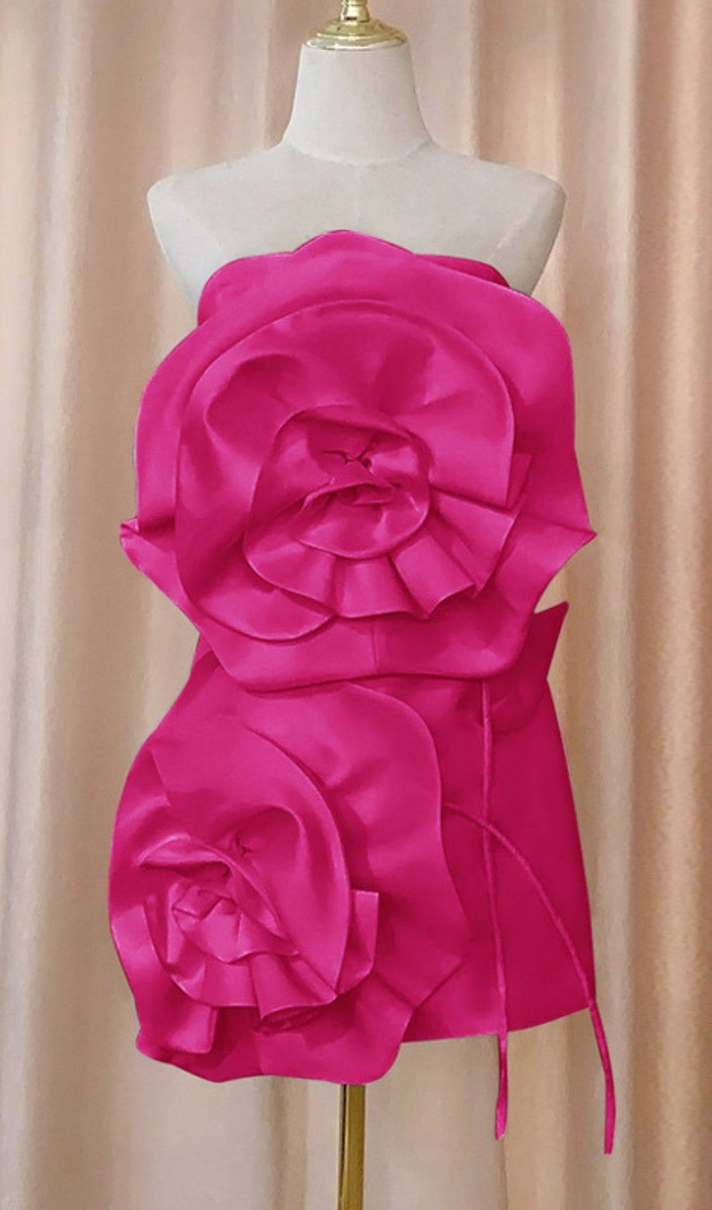b67205a681b567f4678812cbbf113596.jpeg Fashionslee Women Achlys Rose Red Flower Bind Mini Dress