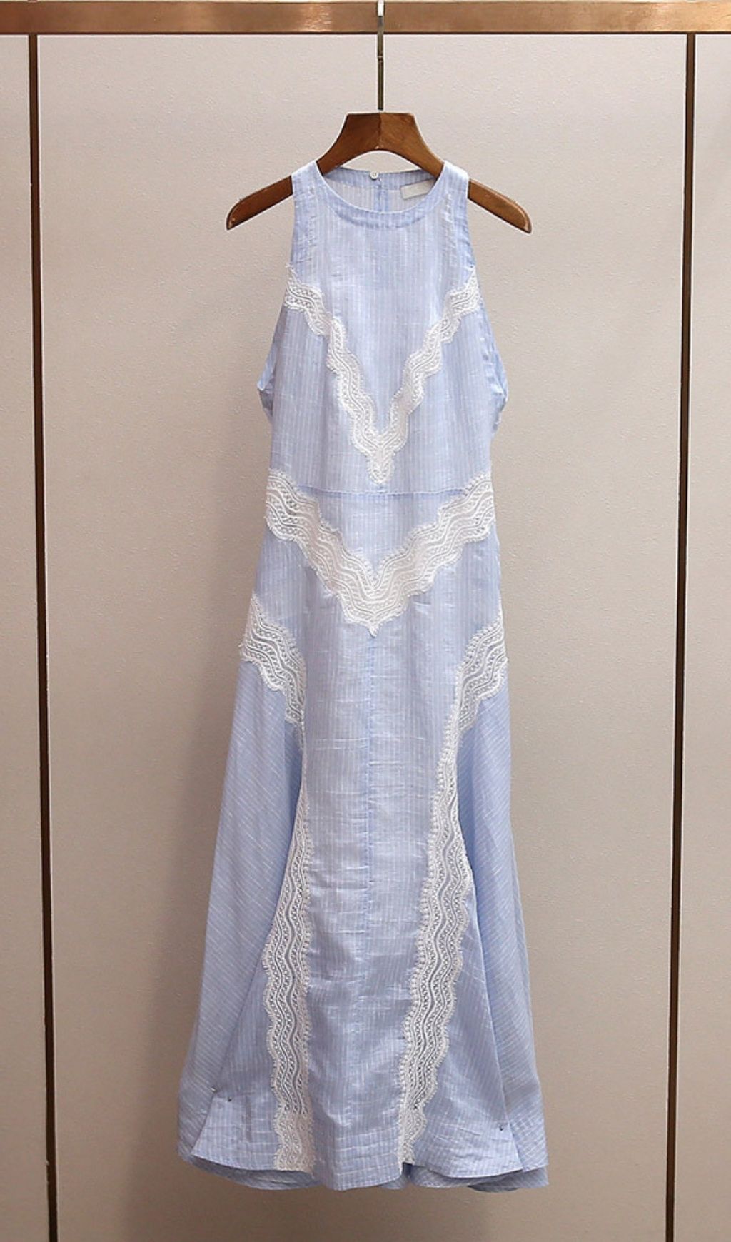b680ee8852cd793b4014850d1c69bf8f.jpg Fashionslee Women Nathalie Lace Trim Dress
