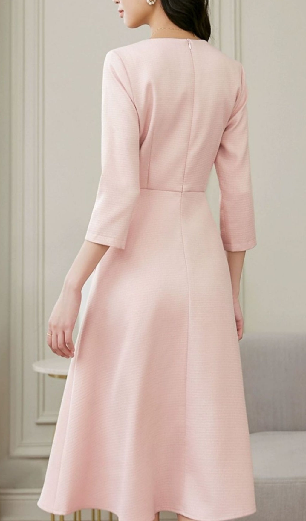 b6939d854b44f293ab320eb7cf240735.jpeg Fashionslee Women Elegant Pink Long Sleeve Midi Dress