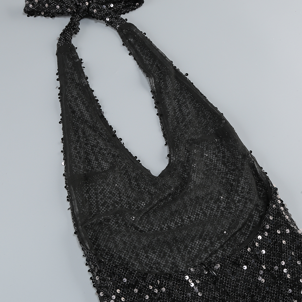 b751e2b7056becd48f00a2793b4b77d1.jpg Fashionslee Women Brennen Black Halter Sequin Backless Maxi Dress