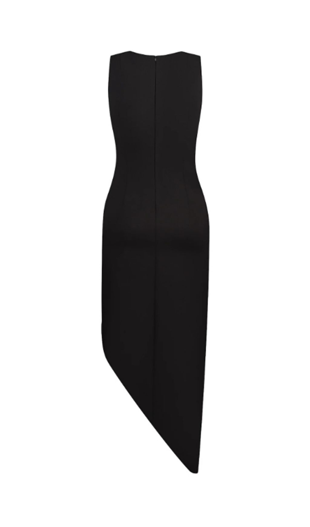 b77c8441a84cfe1915e0799118e74a7f.jpg Fashionslee Women Gomer Black Flower Irregular Hem Maxi Dress