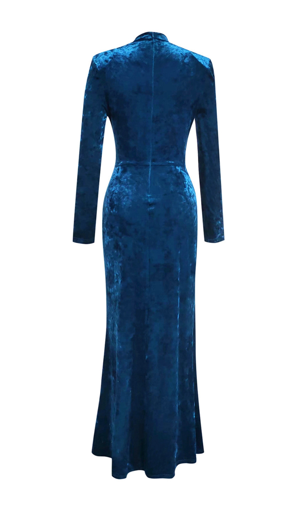 Fashionslee Women Bronka Cutout Slit Velvet Maxi Dress