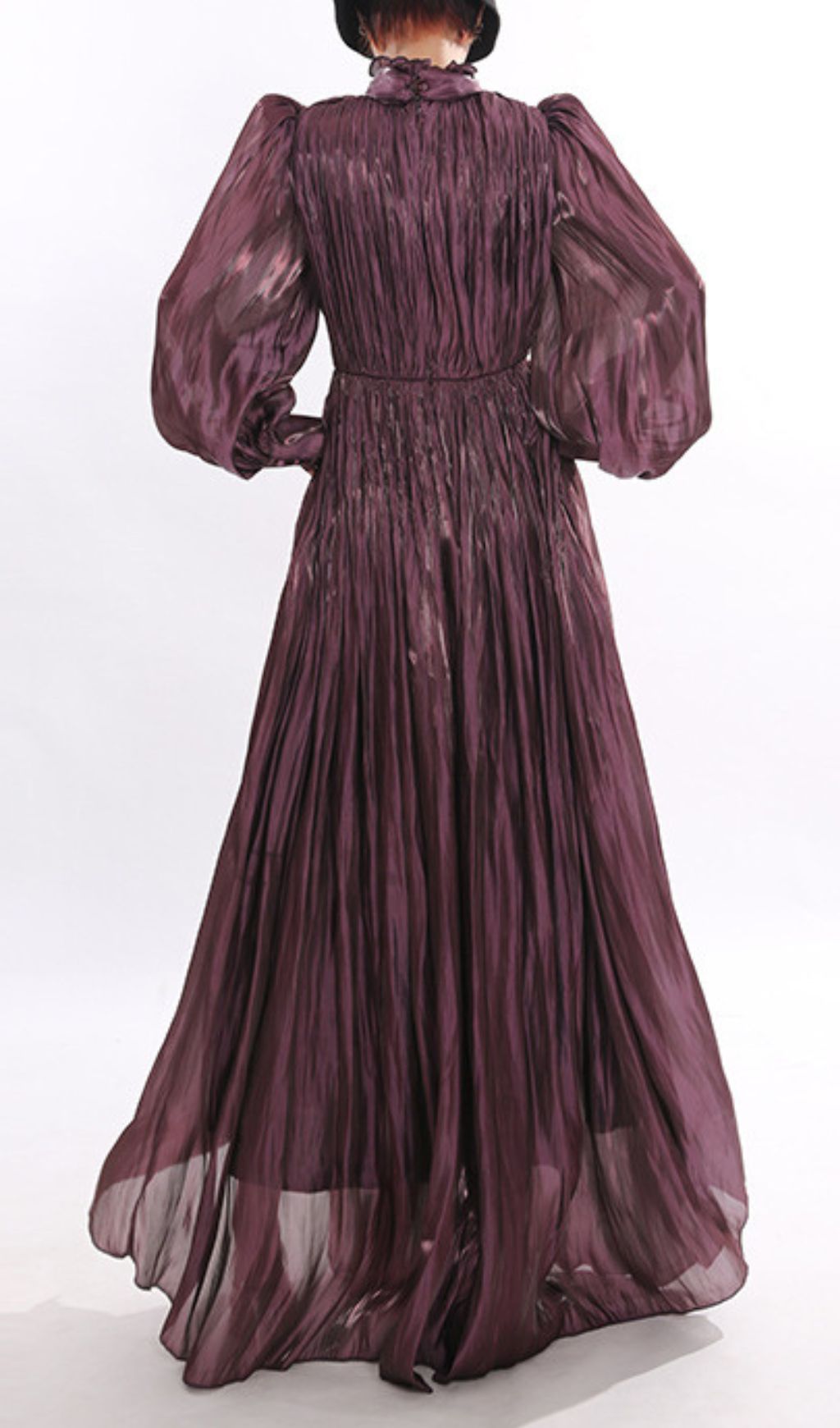 b7d9d439ee6753edba80feb9af9bf6a5.jpg Fashionslee Women Bauer Balloon Sleeve Twisted Maxi Dress