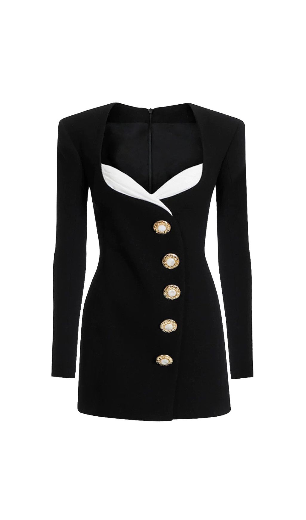 b804c644046ab9075bf89537dcec070a.jpg Fashionslee Women Ghazi Black Long Sleeve Mini Dress