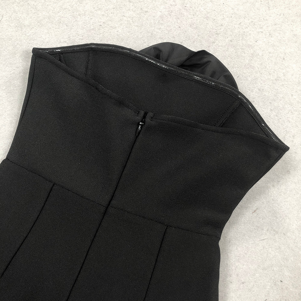 b860742f7cff8a13bb4e35e2fa14cc60.jpeg Fashionslee Women Barra Black Flower Maxi Bandage Dress