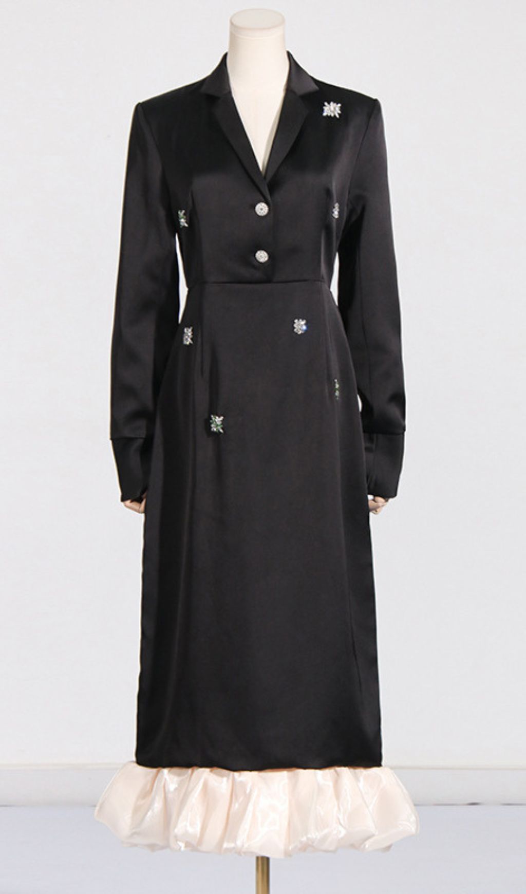 b87ef3230f0b5cab114bbafa98e1b629.jpg Fashionslee Women Jetta Black Long Sleeve Midi Dress