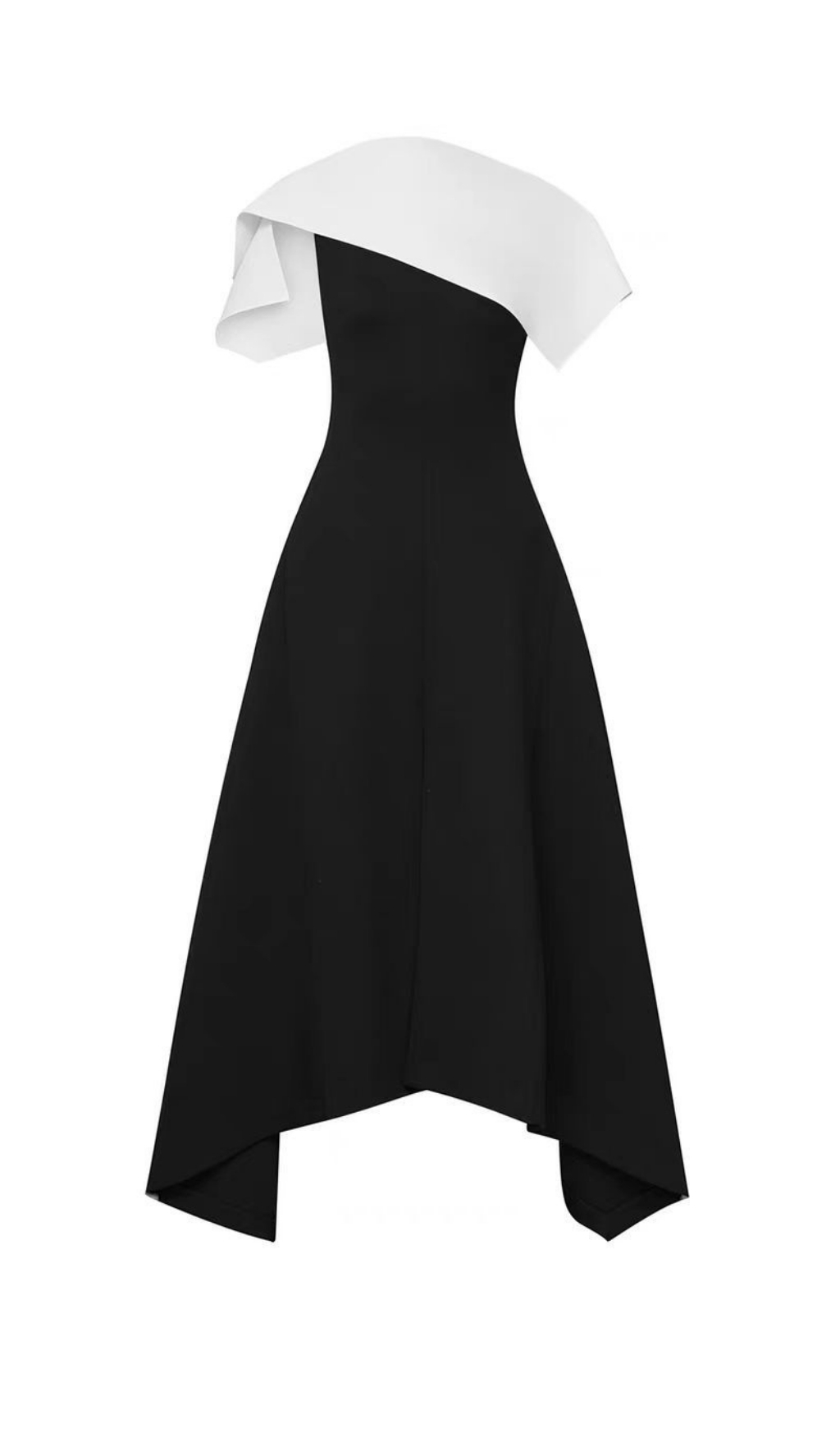 BLACK JEWEL NECK VIRAL MIDI DRESS - OWNCI BLACK JEWEL NECK VIRAL MIDI DRESS - OWNCI