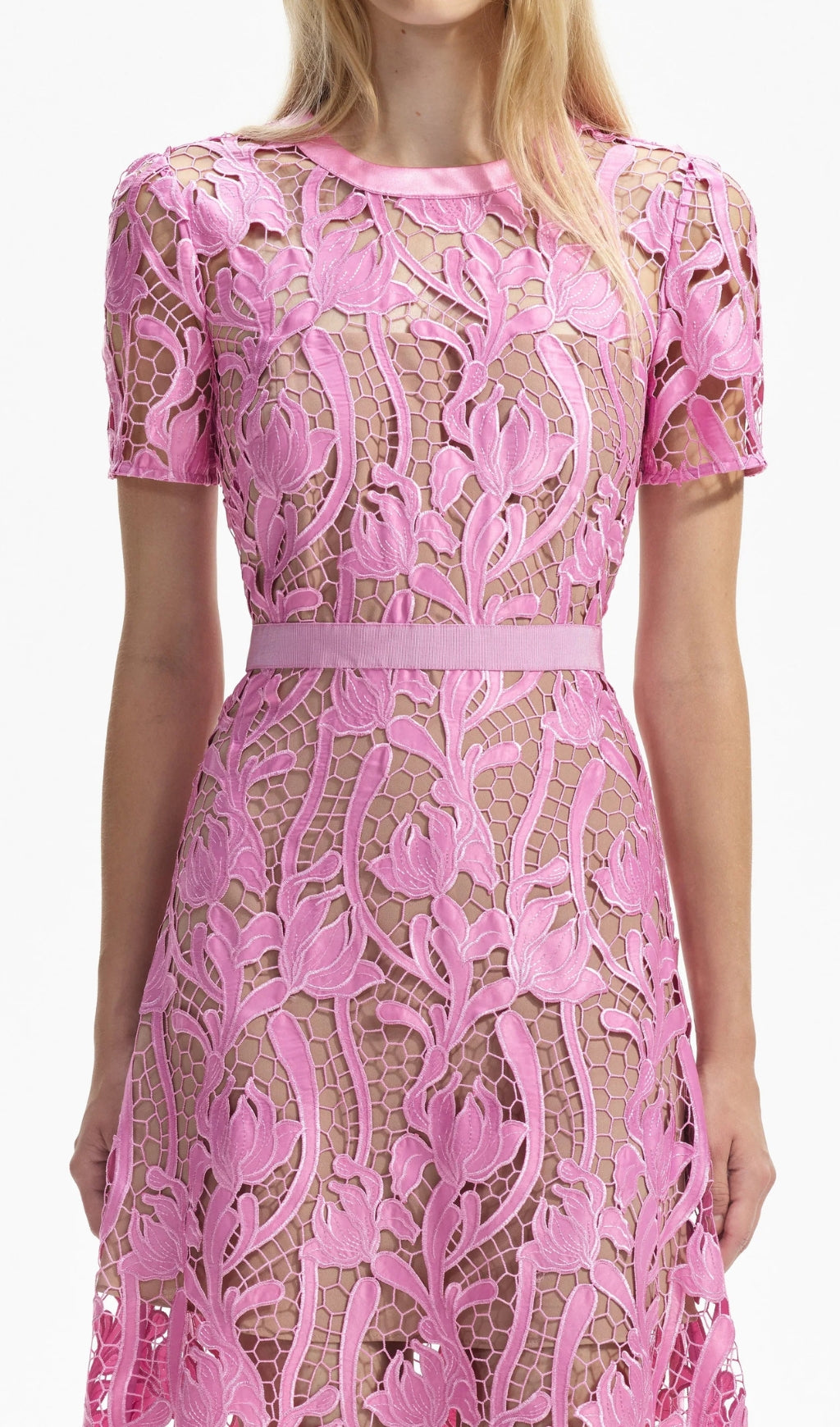 b8f0b09d9cc92e90fc47b17c0c995915.jpeg Fashionslee Women Allene Pink Lace Midi Dress